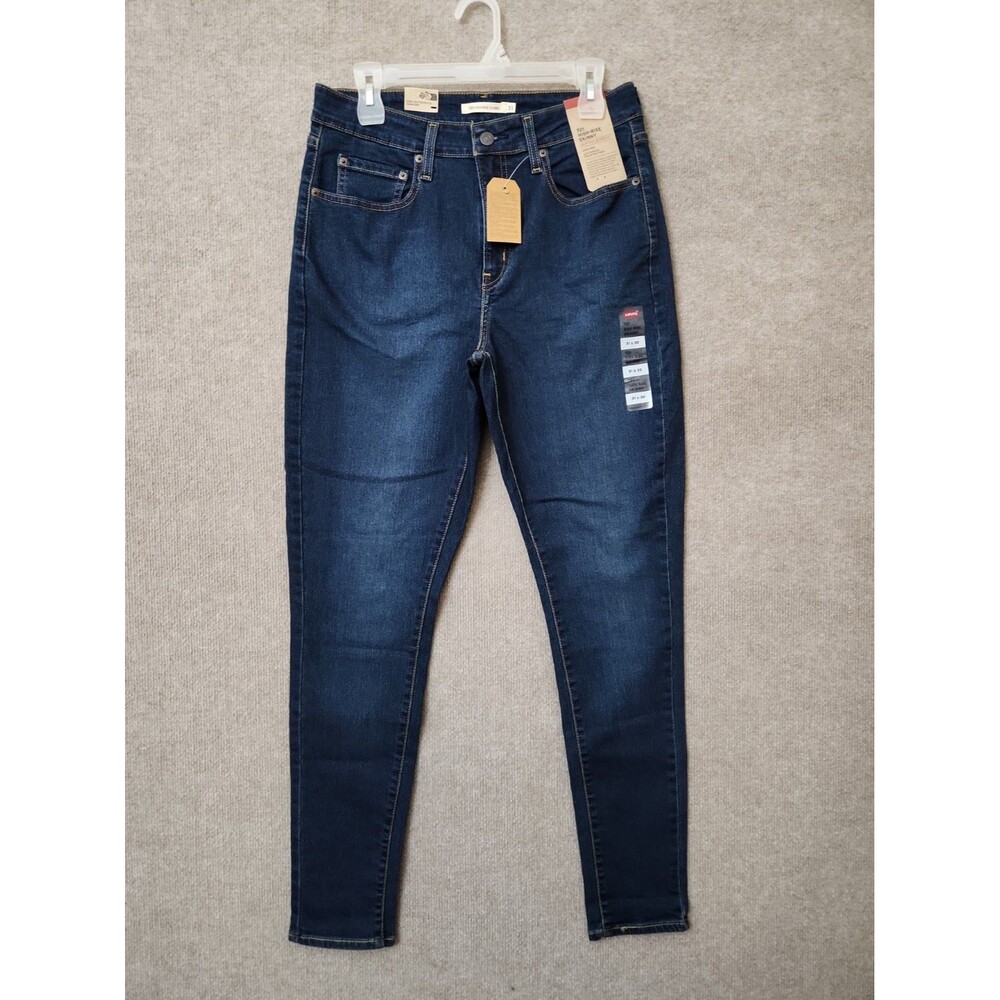 Levis 721 High Rise Skinny Jeans Womens 31 Dark Wash Stellar Stretch NEW